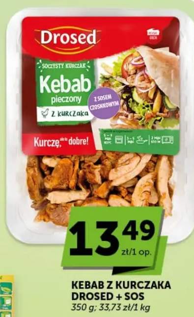 Kebab z kurczaka + sos