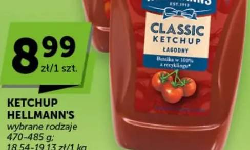 Ketchup łagodny wybrane rodzaje