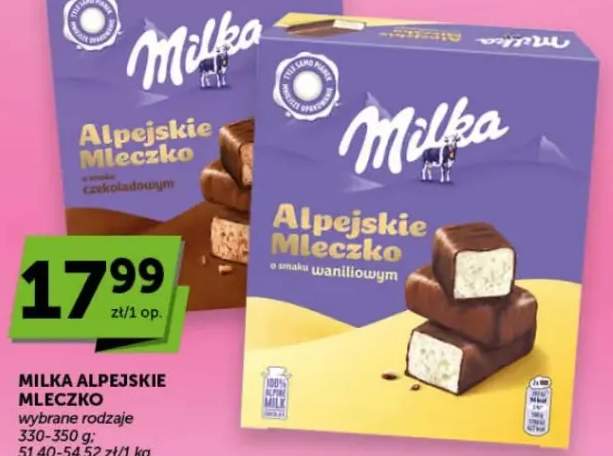 Mleczko alpejskie wybrane rodzaje