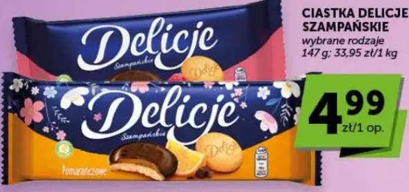 Ciastka Delicje Szampańskie pomarańczowe