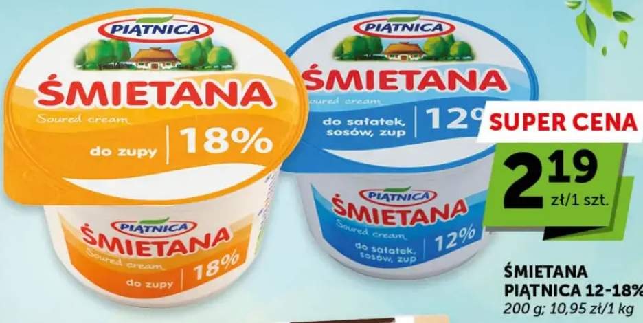 Śmietana Piątnica 12% do sałatek sosów zup