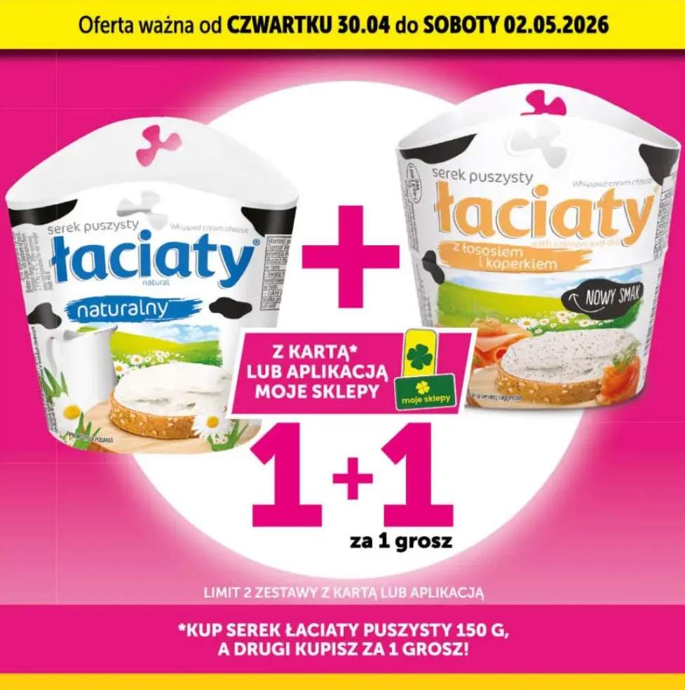 Serek puszysty Łaciaty z łososiem i koperkiem
