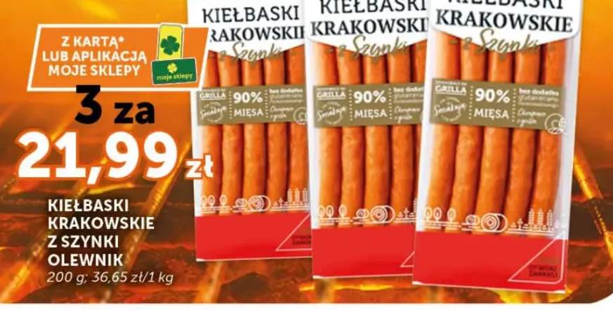 Kiełbaski krakowskie z szynki Olewnik