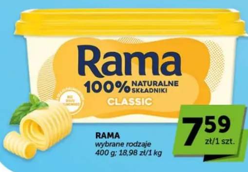 Margaryna Rama Classic 100% naturalne składniki