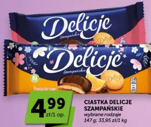 Ciastka Delicje Szampańskie pomarańczowe