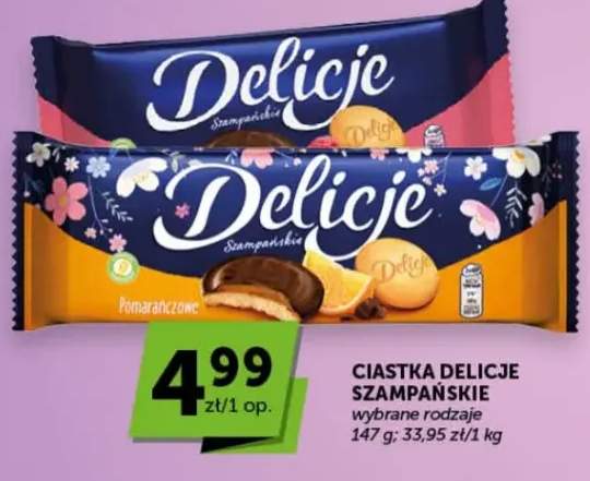 Ciastka Delicje Szampańskie pomarańczowe