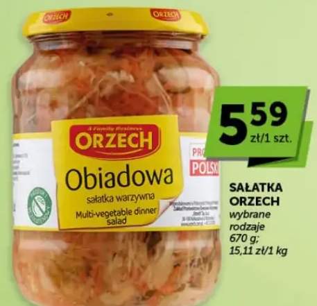 Sałatka warzywna obiadowa Orzech