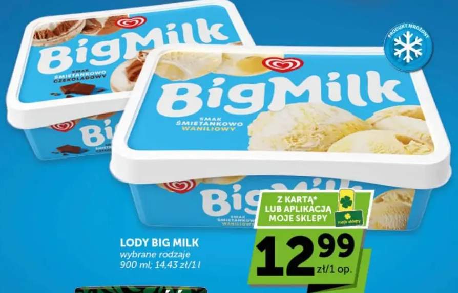Lody Big Milk śmietankowo waniliowy