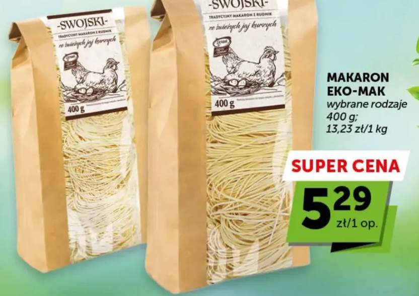 Makaron Swojski Eko-Mak tradycyjny z rudni z świeżych jaj kurzych