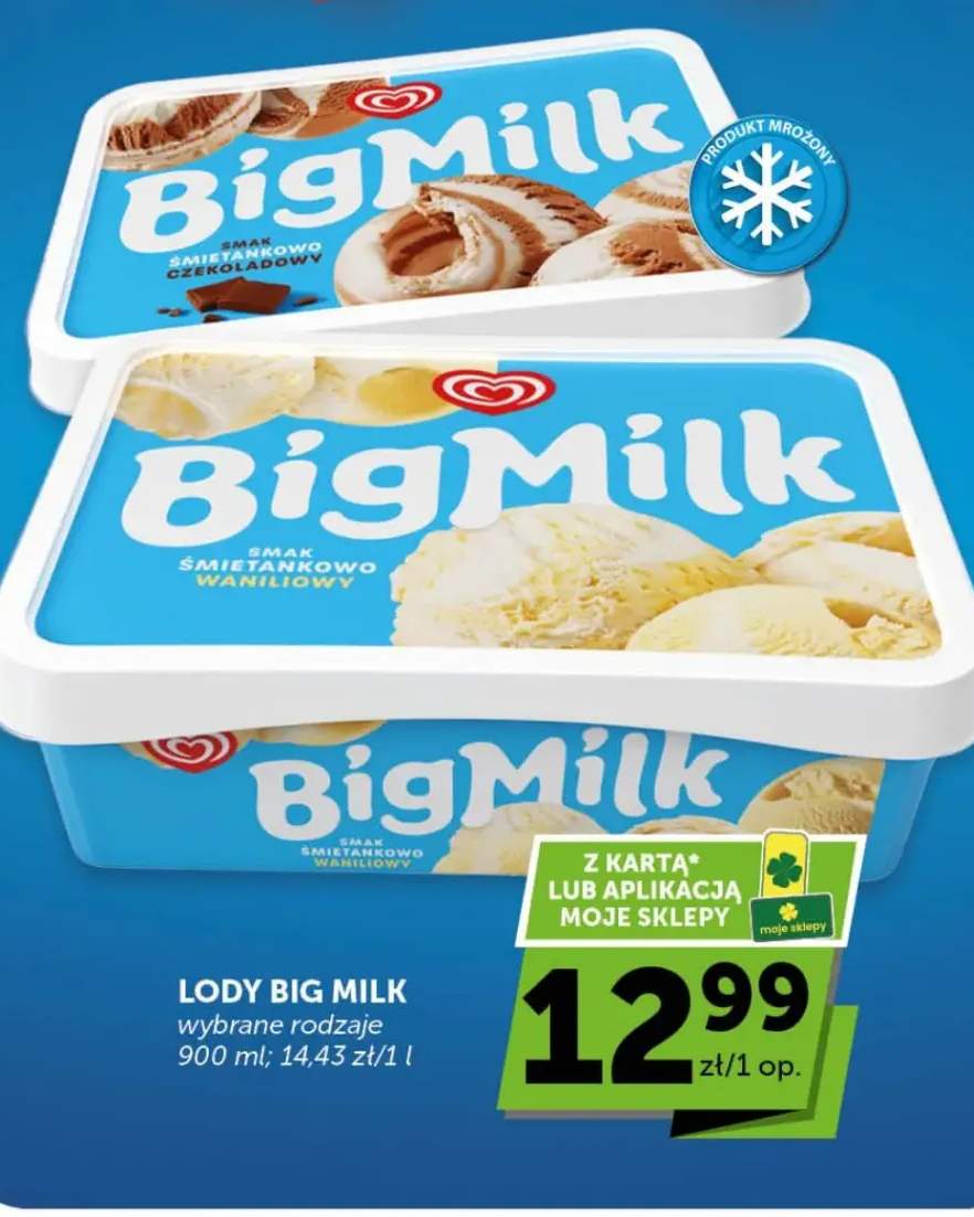 Lody Big Milk śmietankowo czekoladowy