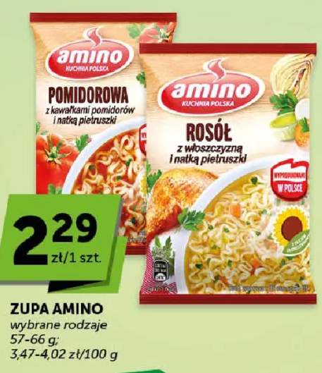 Zupa Amino rosół z włoszczyzną i natką pietruszki