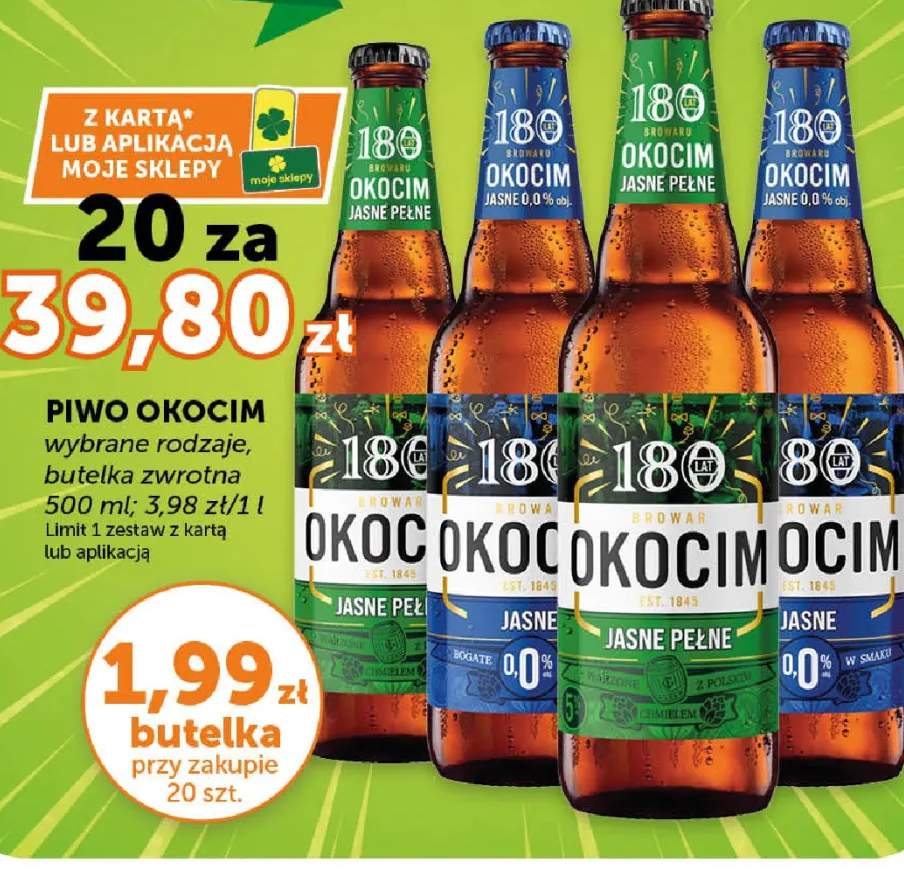 Piwo Okocim Jasne Pełne