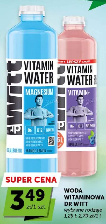 Woda witaminowa Dr Witt Vitamin Water Magnesium Mango Lemon