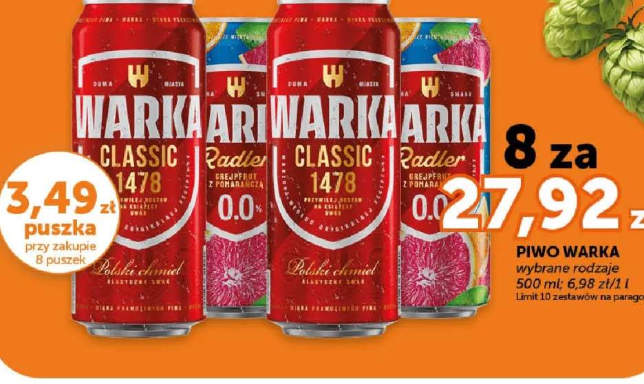 Piwo Warka Classic 1478