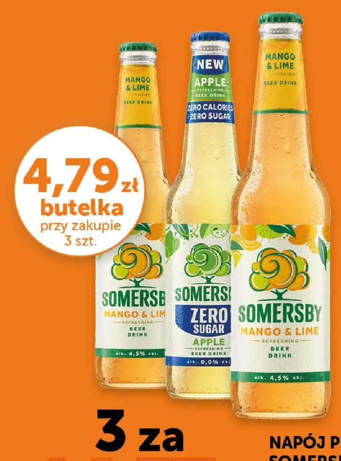 Napój piwny Somersby Mango & Lime