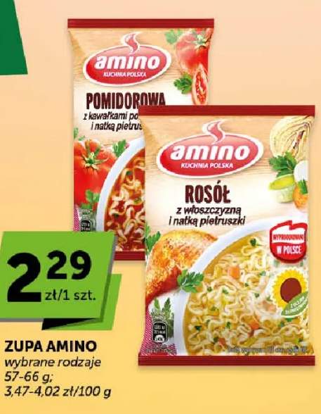 Zupa Amino rosół z włoszczyzną i natką pietruszki
